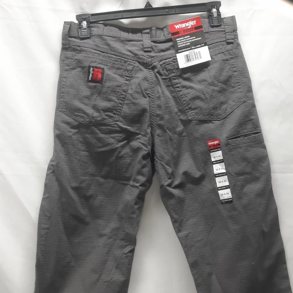 NWT Wrangler Charcoal RIGGS WORKWEAR Technician Relaxed Fit pants 32 X 32 - Picture 10 of 15